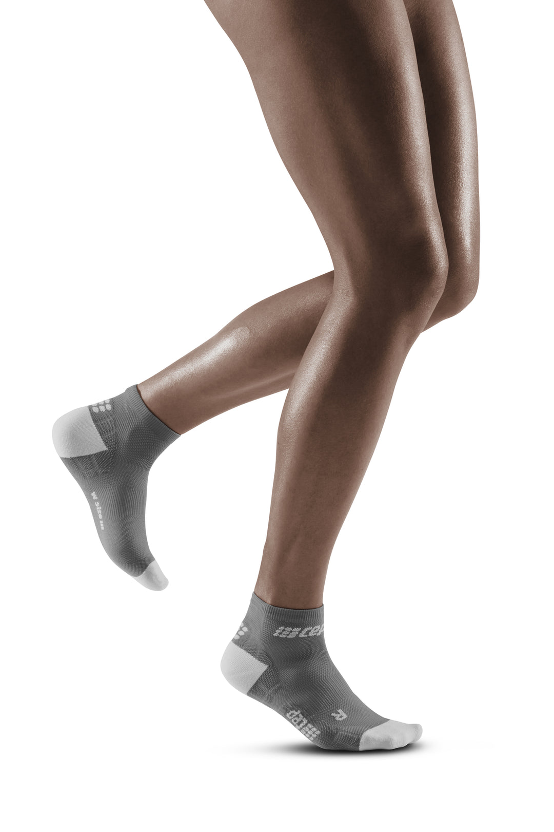 Calcetines de compresión ultraligeros de corte bajo, mujer, gris/gris claro