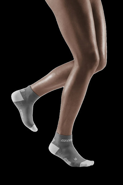 Ultralight Low Cut Compression Socks, Women, Grey/Light Grey
