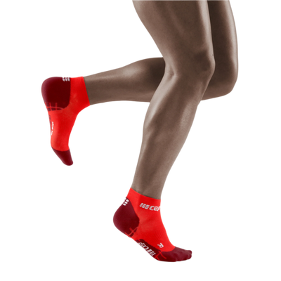 Ultralight Low Cut Compression Socks, Men, Lava/Red
