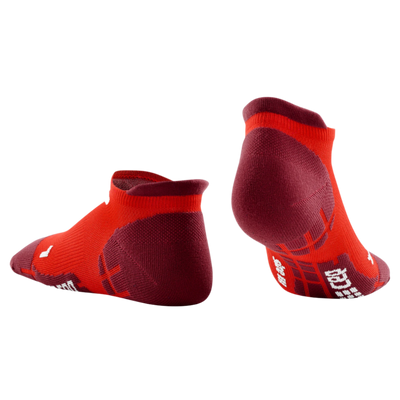 Ultralight No Show Compression Socks, Men, Lava/Red, Back View