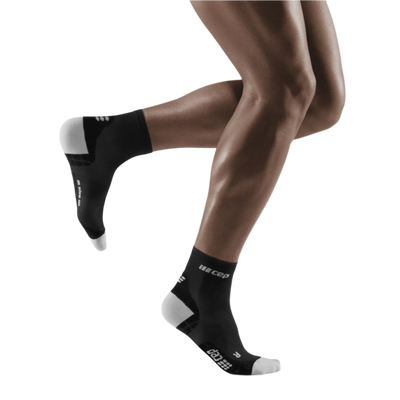 Ultralight Short Compression Socks, Men, Black/Light Grey