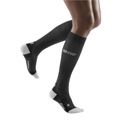 Ultralight Tall Compression Socks, Women, Black/Light Grey