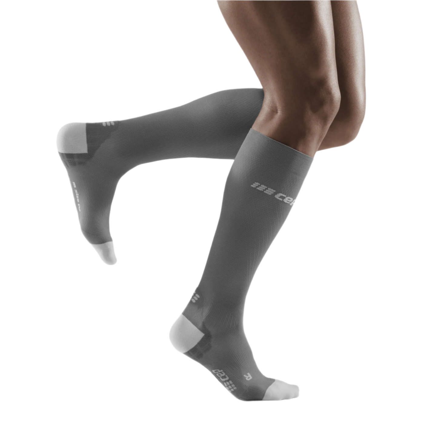 Ultralight Tall Compression Socks, Men, Grey/Light Grey