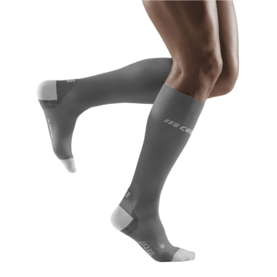 Ultralight Tall Compression Socks, Men, Grey/Light Grey