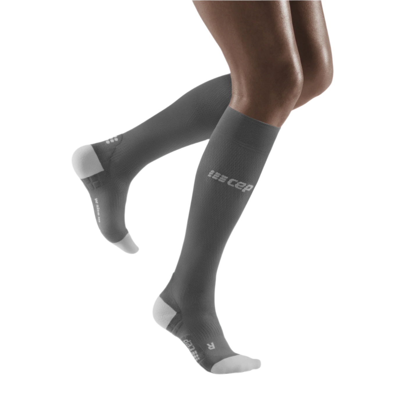 Ultralight Tall Compression Socks, Women, Grey/Light Grey