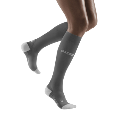 Ultralight Tall Compression Socks, Women, Grey/Light Grey