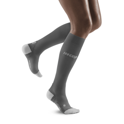 Ultralight Tall Compression Socks, Women, Grey/Light Grey