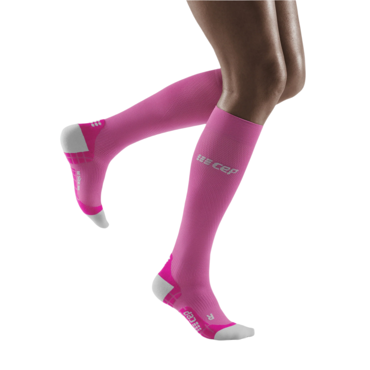 Ultralight Tall Compression Socks, Women, Electric Pink/Light Grey