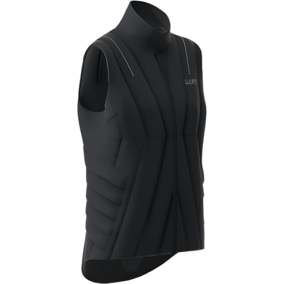 Winter Run Vest, Women, Black, Front View