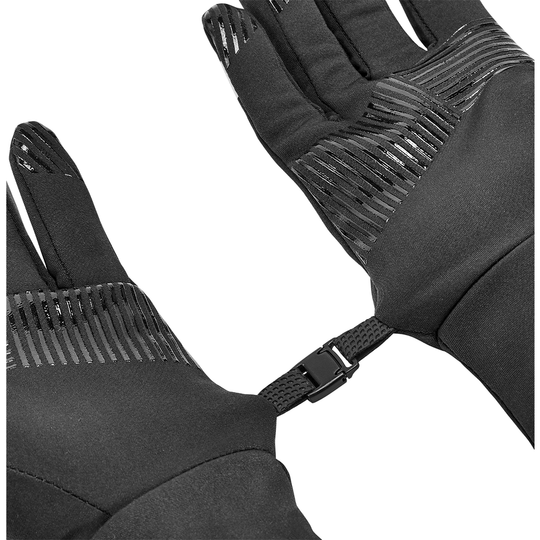 Χειμερινά γάντια τρεξίματος, μαύρα, λεπτομέρεια 2