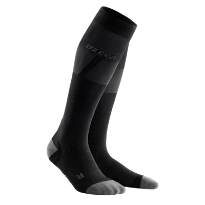 Ski Ultralight Tall Compression Socks, Women, Black/Dark Grey