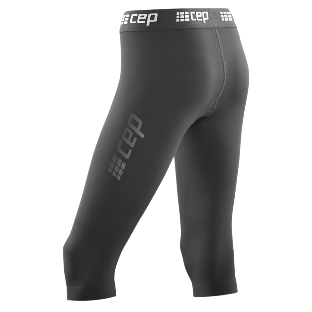 Ski Compression 3/4 Base Tights, Men, Black, Back View