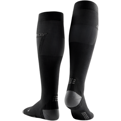 Ski Ultralight Tall Compression Socks, Women, Black/Dark Grey, Back View