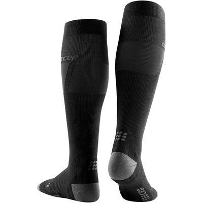 Ski Ultralight Tall Compression Socks, Women, Black/Dark Grey, Back View