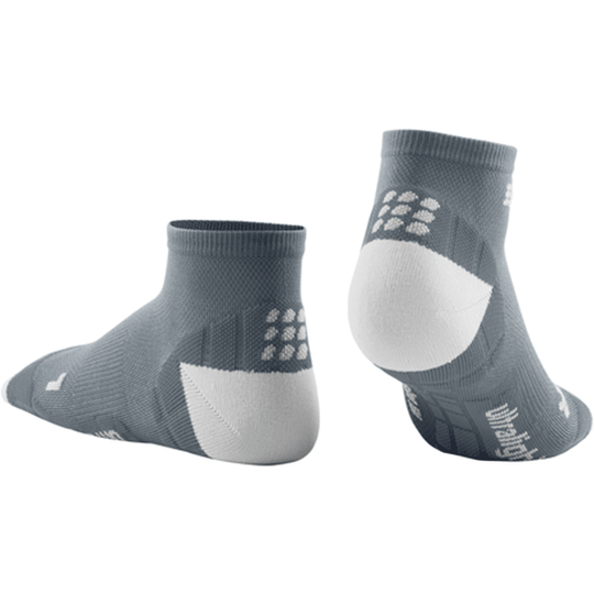 Ultralight Low Cut Compression Socks, Men, Grey/Light Grey, Back View