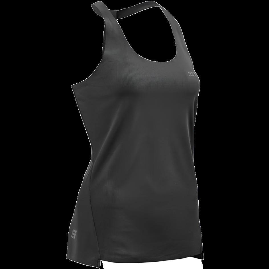 Training Tank Top, Women, Black, Front View