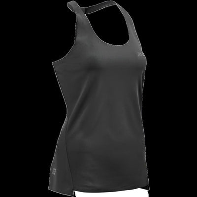 Training Tank Top, Women, Black, Front View