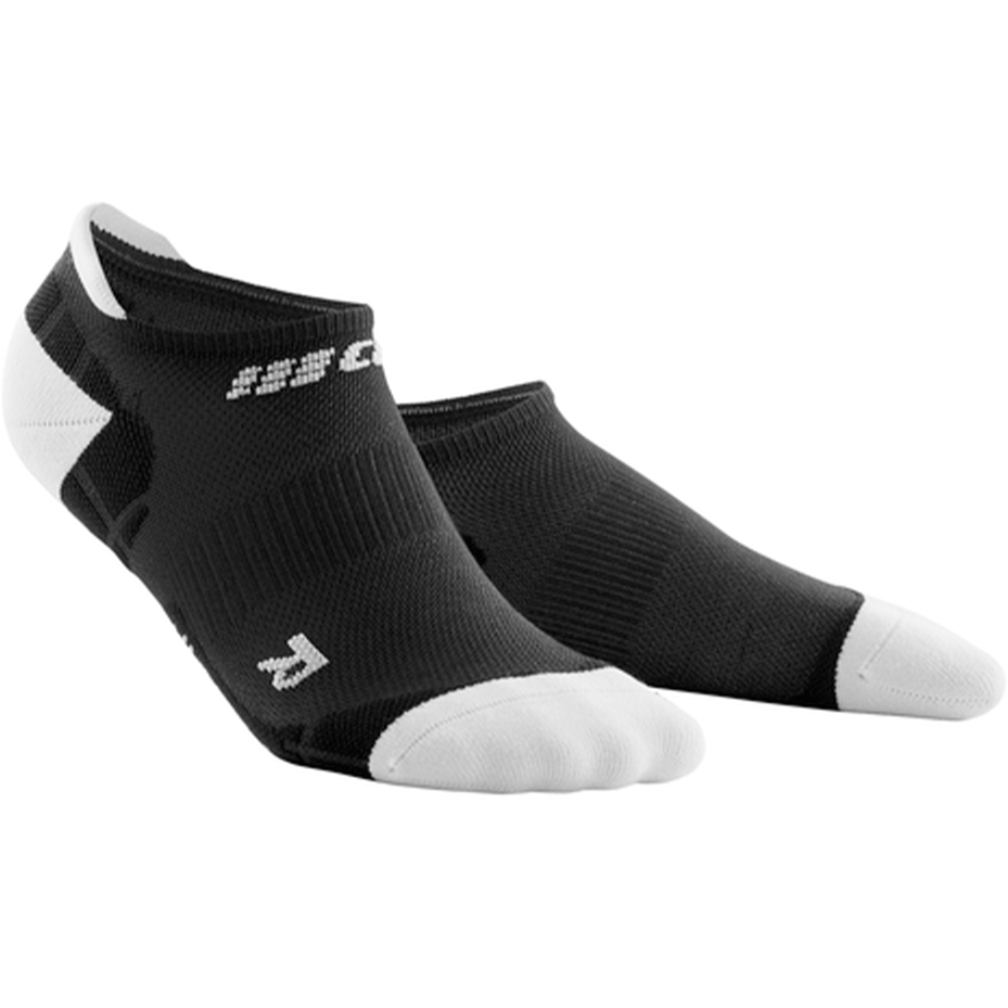 Ultralight No Show Compression Socks, Men, Black/Light Grey, Front View