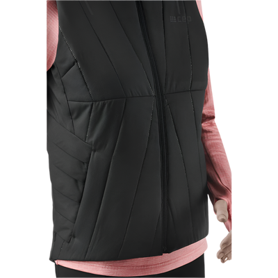 Winter Run Vest, Women, Black, Detail 2