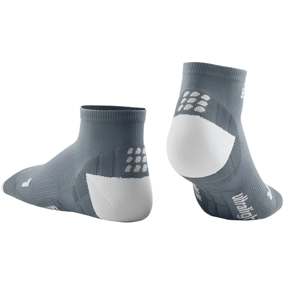 Ultralight Low Cut Compression Socks, Women, Grey/Light Grey, Back View