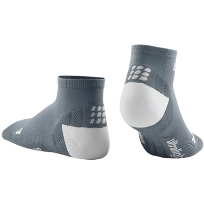 Ultralight Low Cut Compression Socks, Women, Grey/Light Grey, Back View