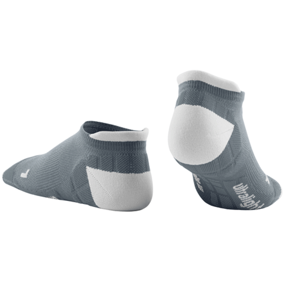 Ultralight No Show Compression Socks, Men, Grey/Light Grey, Back View