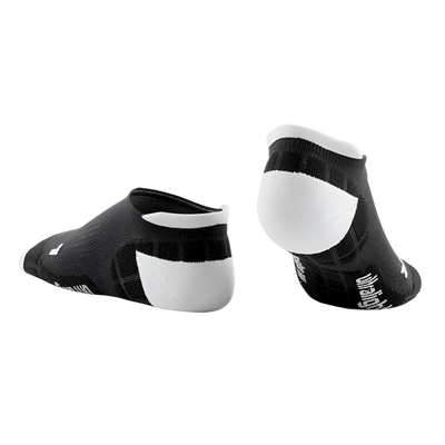 Ultralight No Show Compression Socks, Men, Black/Light Grey, Back View