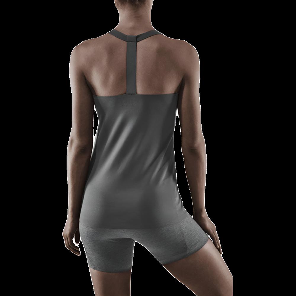 Training Tank Top, Women, Grey, Back View Model