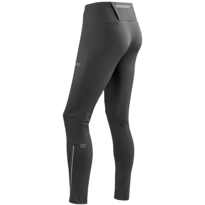 Winter Run Pants, Women, Black, Back View