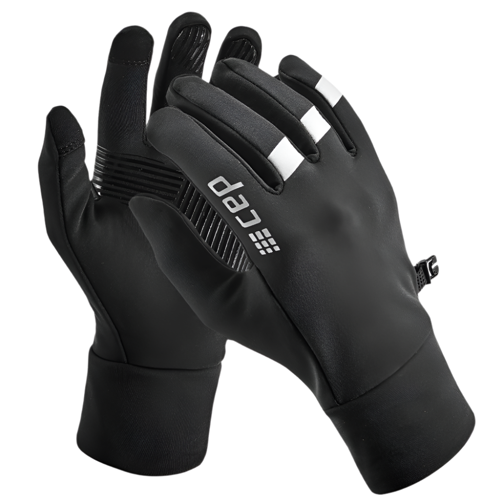 Winter Run Gloves, Black