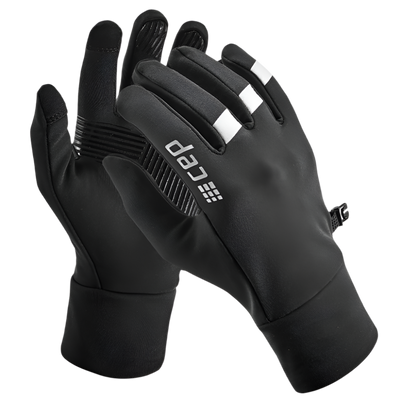 Winter Run Gloves, Black