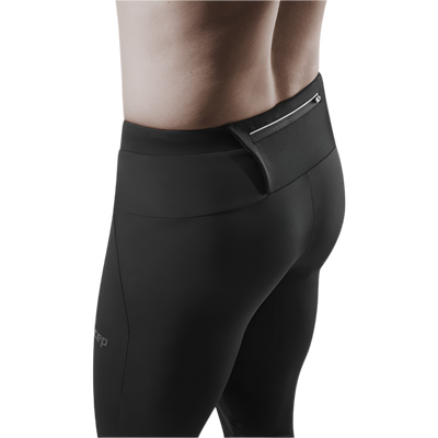 Winter Run Pants, Men, Black, Back Detail