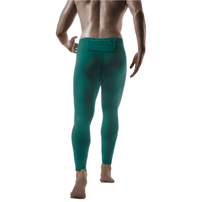 Winter Run Pants, Men, Green, Back View Model