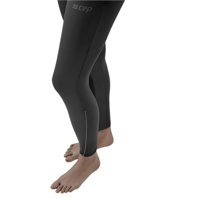 Winter Run Pants, Women, Black, Leg Detail