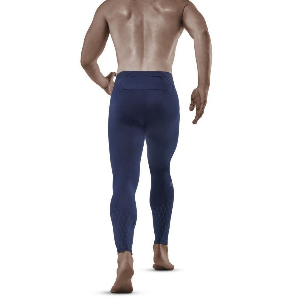 Meia-Calça Para Frio, Homem, Azul Marinho - Modelo Com Vista Traseira