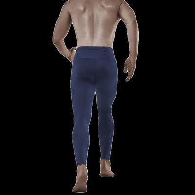 Cold Weather Tights, Men, Navy - Back View Model