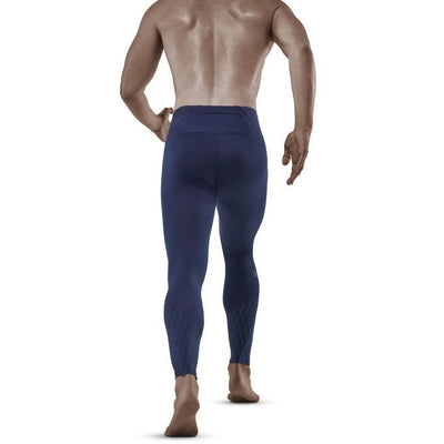 Cold Weather Tights, Men, Navy - Back View Model