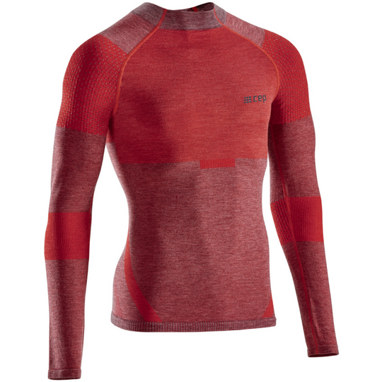 Camisa Básica De Esqui, Masculina, Vermelha - Vista Frontal