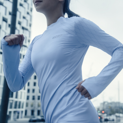 Cold Weather Shirt, Women, Light Blue, Lifestyle 3
