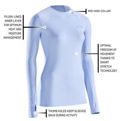 Cold Weather Shirt, Women, Light Blue, Details