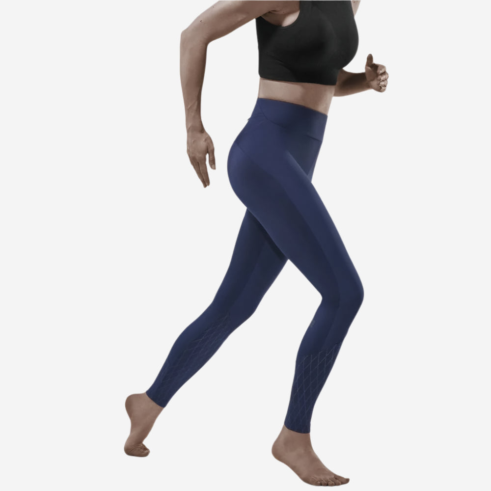 Cold Weather Tights, Women, Navy - Front View Model