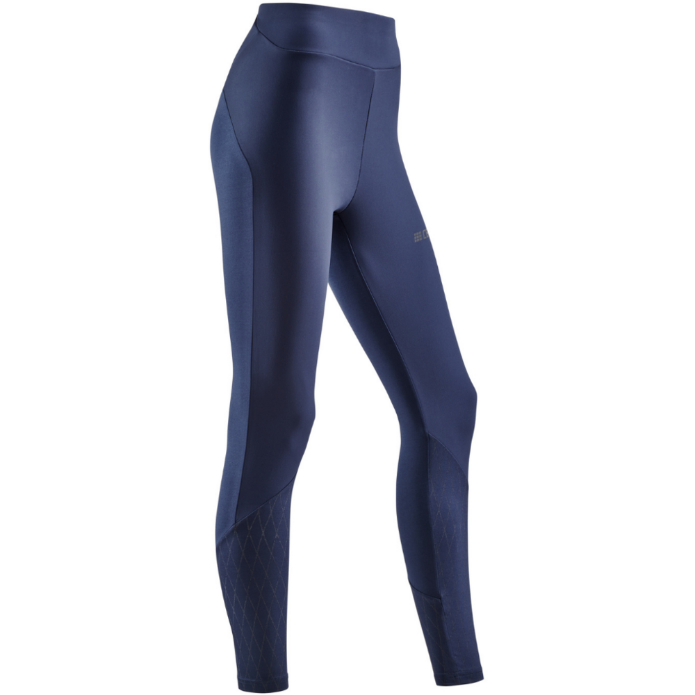 Cold Weather Tights, Women, Navy - Front View