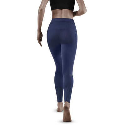 Cold Weather Tights, Women, Navy - Back View Model