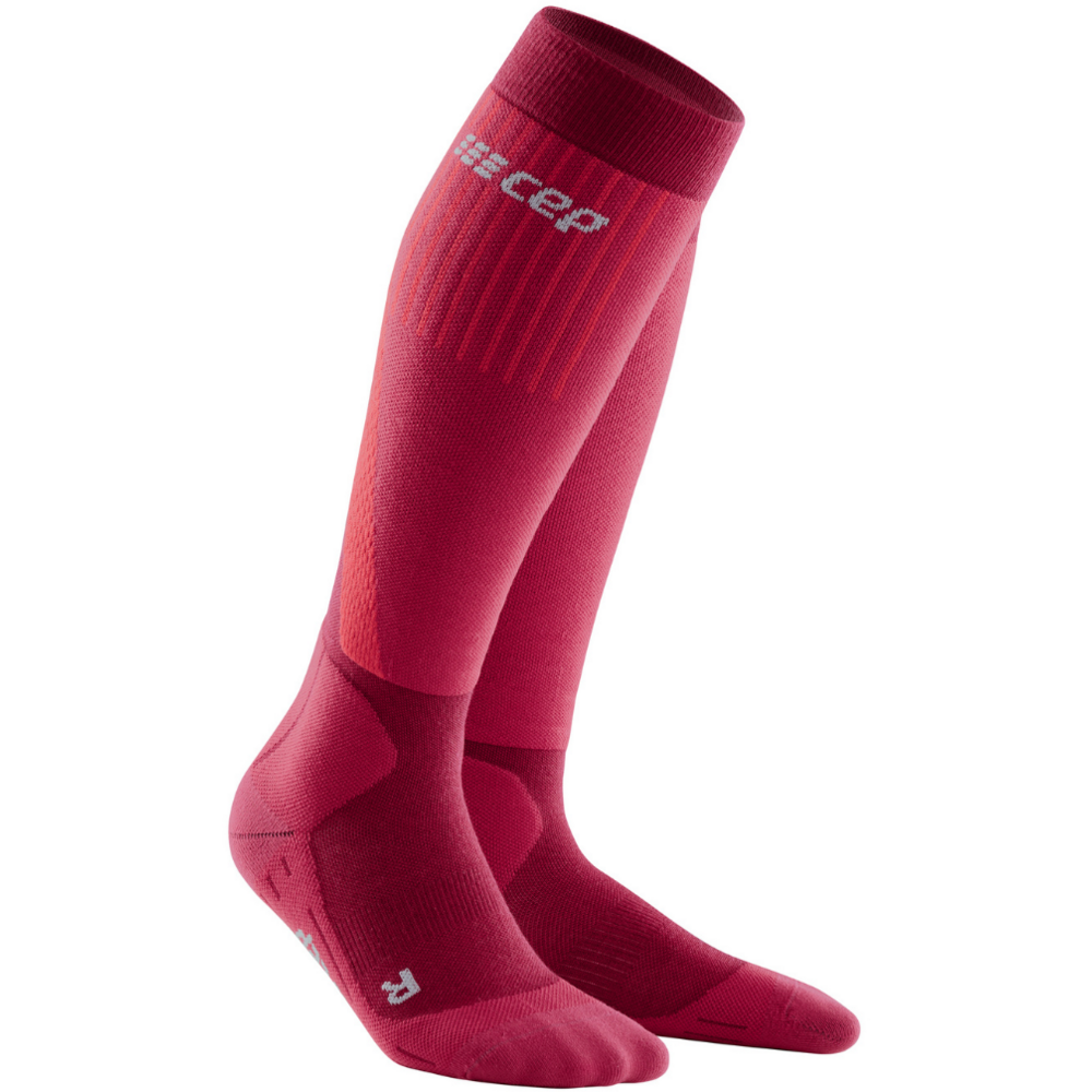 Ski Touring Socks, Women, Red - Side View