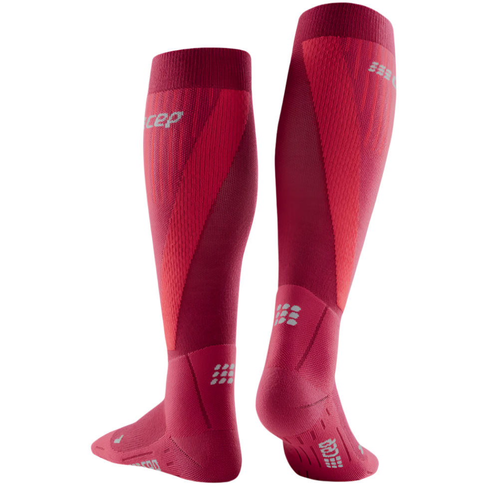 Ski Touring Socks, Men, Red - Rear View