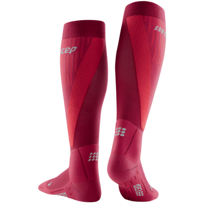 Ski Touring Socks, Men, Red - Rear View