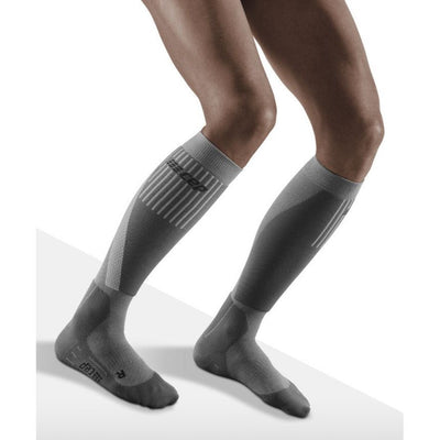 Ski Touring Socks, Women, Grey - Front View Model