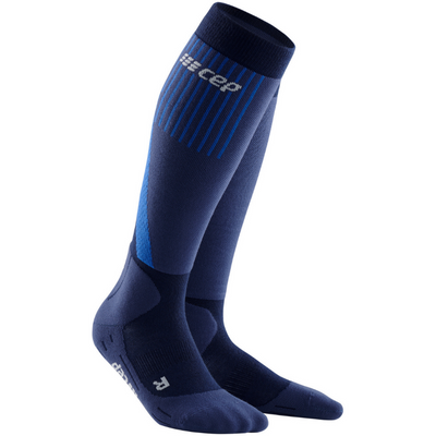 Ski Touring Socks, Women, Blue - Side View