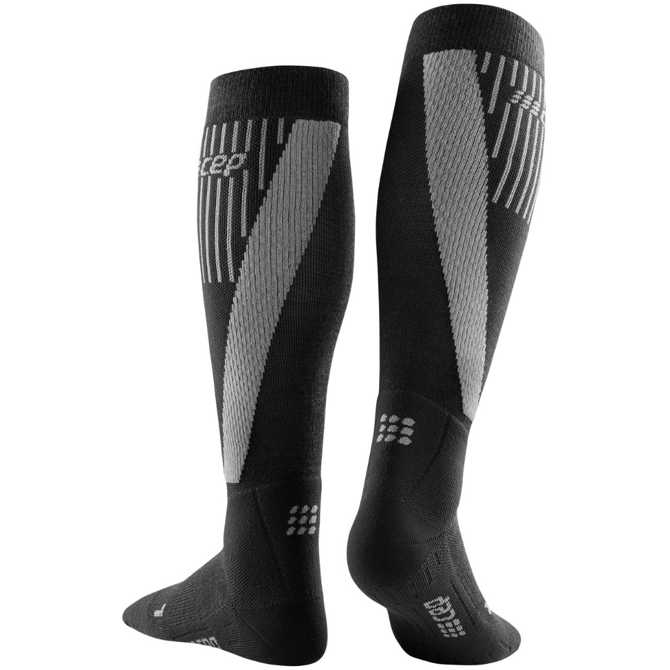 Ski Touring Socks, Men, Black - Rear View
