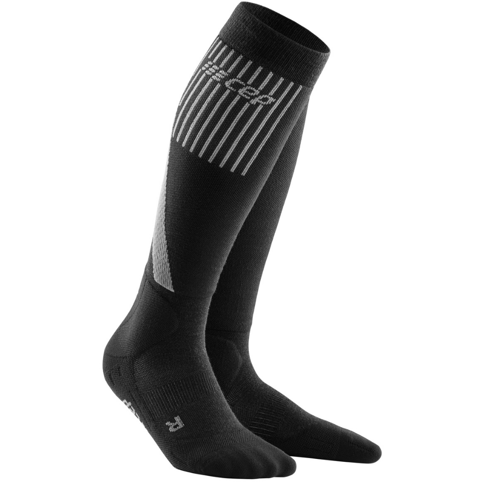 Cold Weather Socks, Women, Black - Side View